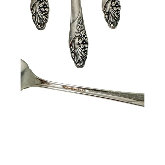 EVENING STAR 1950 Salad Forks Set 7 Community Silver Plate - Picture 3 of 4